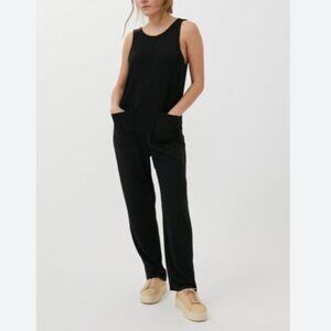 ARITZIA BABATON BRANSON BLACK CREPE JUMPSUIT - 6